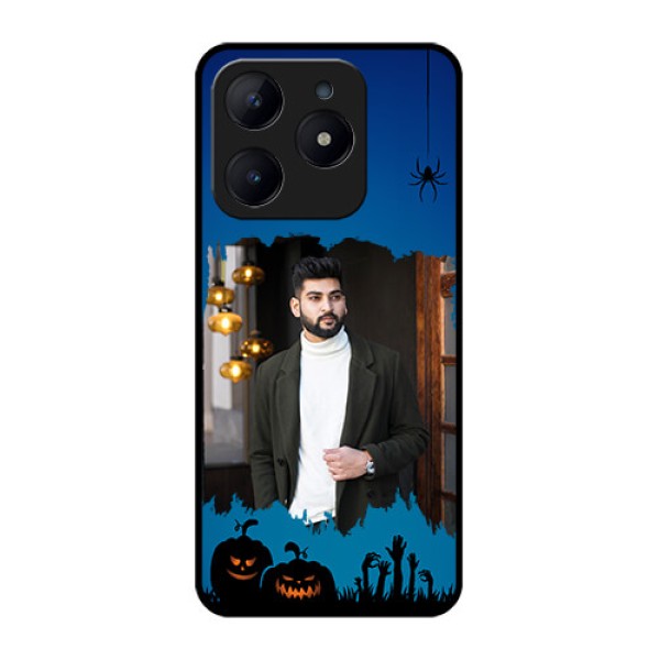 Realme Narzo N63 Custom Glass Phone CaseWith Pro Halloween Design Realme Narzo N63 Custom Glass Phone CaseWith Pro Halloween Design