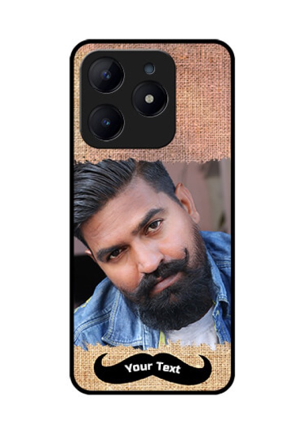Realme Narzo N63 Custom Glass Phone CaseWith Texture Design