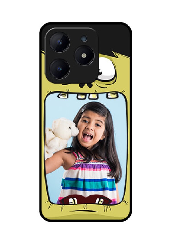 Realme Narzo N63 Custom Glass Phone CaseCartoon Monster Back Case Design