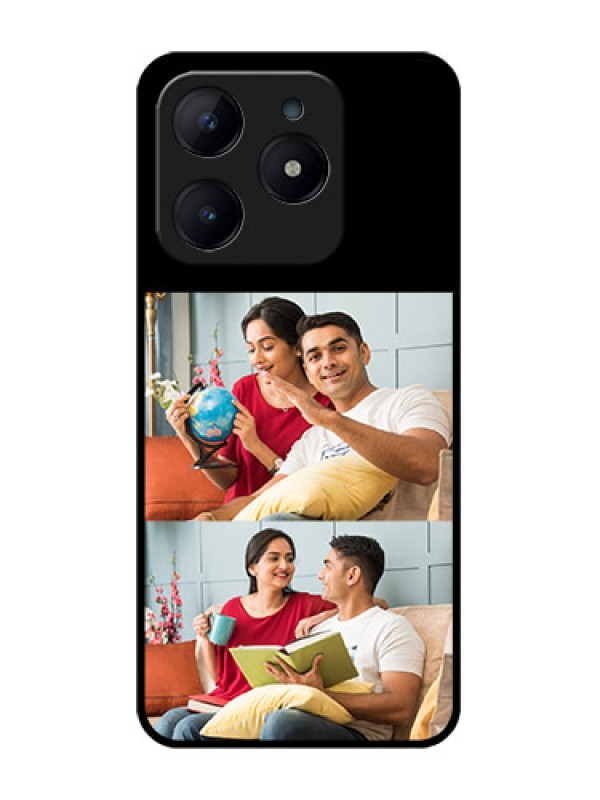 Custom Realme Narzo N63 Custom Glass Phone Case2 Images Design