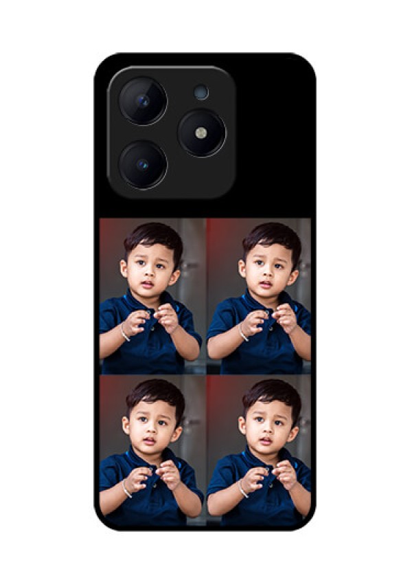 Realme Narzo N63 Custom Glass Phone Case4 Image Holder Design
