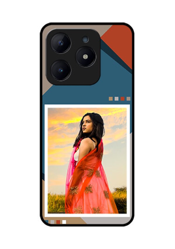 Realme Narzo N63 Custom Glass Phone CaseRetro Color Pallet Design