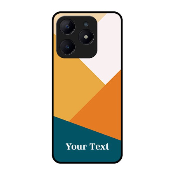 Realme Narzo N63 Custom Glass Phone CaseStacked Multi - Colour Design