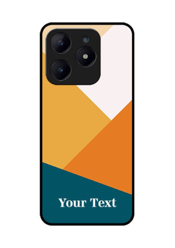 Realme Narzo N63 Custom Glass Phone CaseStacked Multi - Colour Design