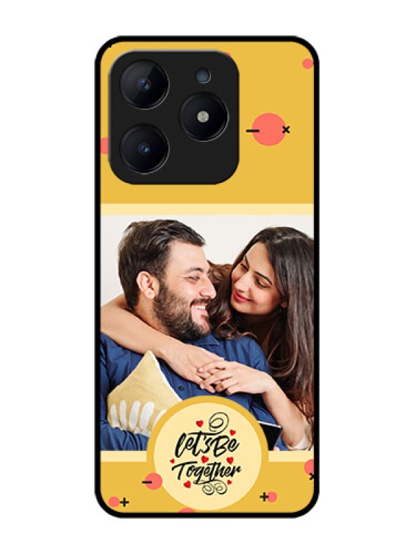 Custom Realme Narzo N63 Custom Glass Phone CaseLets Be Together Design