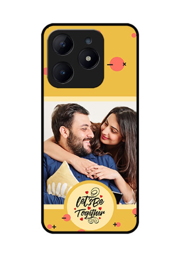 Realme Narzo N63 Custom Glass Phone CaseLets Be Together Design