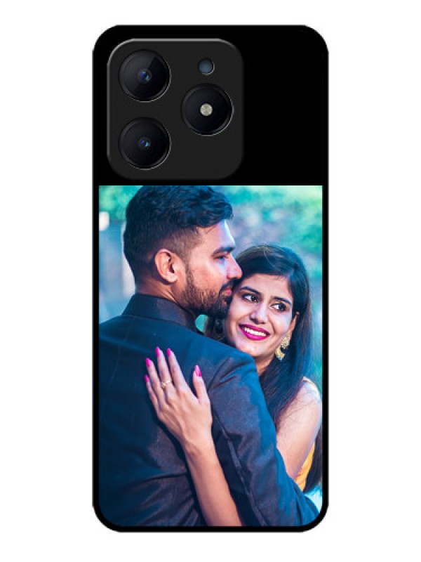 Custom Narzo N63 Custom Glass Phone Case - Upload Full Picture With Custom Color Design