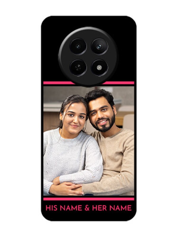 Custom Realme Narzo N65 5G Custom Glass Phone Case - With Add Text Design