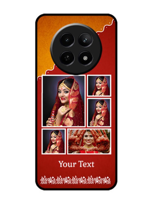 Custom Realme Narzo N65 5G Custom Glass Phone Case - Wedding Pic Upload Design