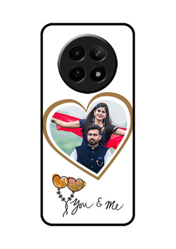 Realme Narzo N65 5G Custom Glass Phone Case - You & Me Design