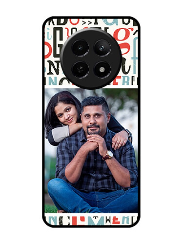 Custom Realme Narzo N65 5G Custom Glass Phone Case - Alphabet Design