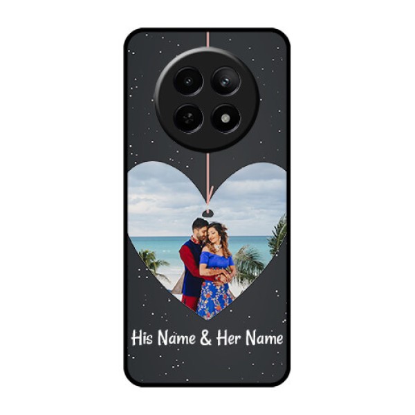 Realme Narzo N65 5G Custom Glass Phone Case - Hanging Heart Design