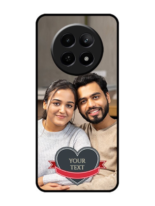 Custom Realme Narzo N65 5G Custom Glass Phone Case - Just Married Couple Design