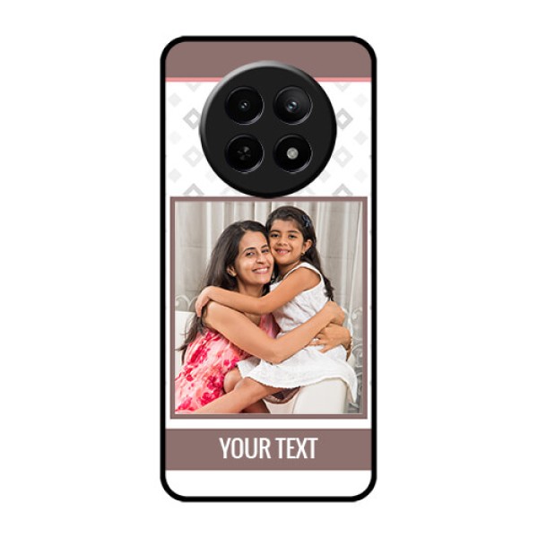 Realme Narzo N65 5G Custom Glass Phone Case - Simple Diamond Design Realme Narzo N65 5G Custom Glass Phone Case - Simple Diamond Design