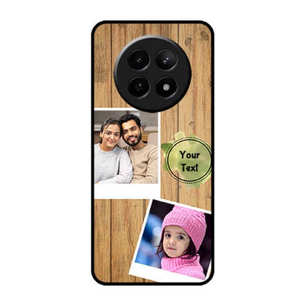 Realme Narzo N65 5G Custom Glass Phone Case - Wooden Texture Design