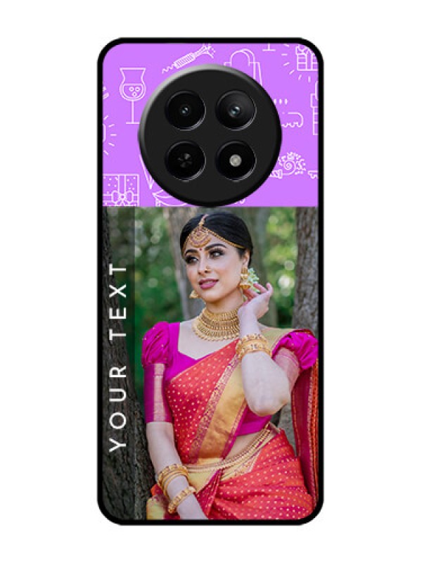 Custom Realme Narzo N65 5G Custom Glass Phone Case - Birthday Icons Design