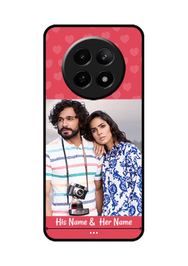 Realme Narzo N65 5G Custom Glass Phone Case - Simple Love Design