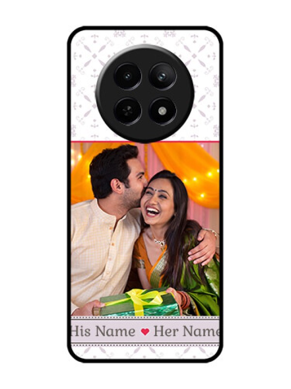 Custom Realme Narzo N65 5G Custom Glass Phone Case - With Photo And Ethnic Design