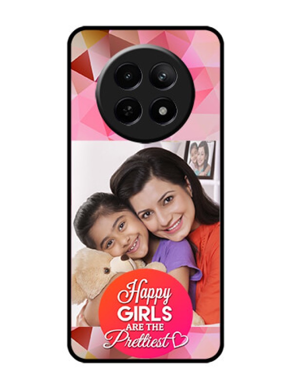 Custom Realme Narzo N65 5G Custom Glass Phone Case - Abstract Triangle Design