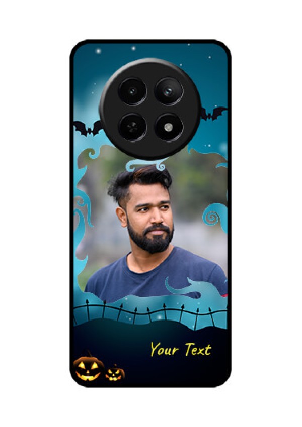 Realme Narzo N65 5G Custom Glass Phone Case - Halloween Frame Design
