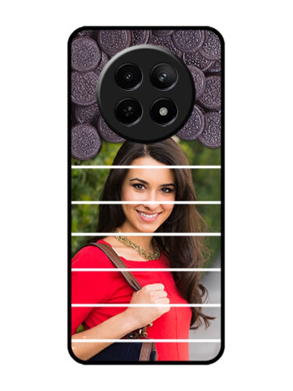 Custom Realme Narzo N65 5G Custom Glass Phone Case - With Oreo Biscuit Design