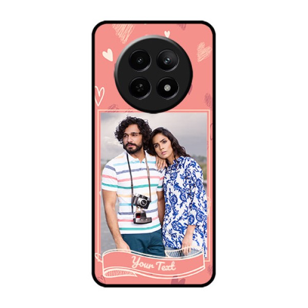 Realme Narzo N65 5G Custom Glass Phone Case - Love Doodle Art Design