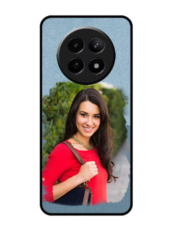 Custom Realme Narzo N65 5G Custom Glass Phone Case - Grunge Line Art Design