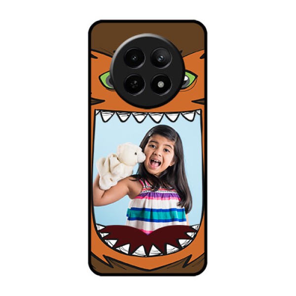 Realme Narzo N65 5G Custom Glass Phone Case - Owl Monster Back Case Design Realme Narzo N65 5G Custom Glass Phone Case - Owl Monster Back Case Design
