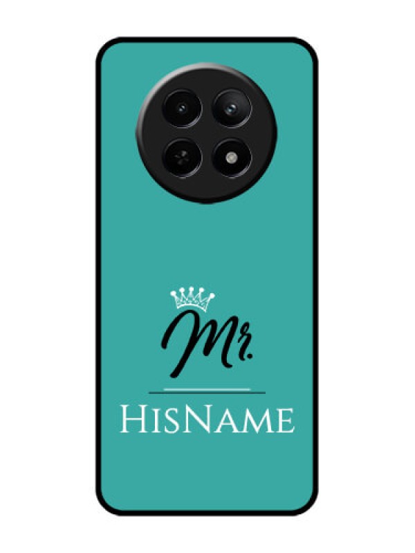 Custom Realme Narzo N65 5G Custom Glass Phone Case - Mr With Name Design