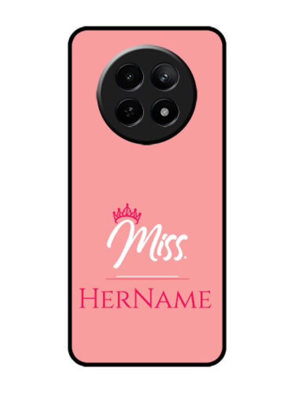 Custom Realme Narzo N65 5G Custom Glass Phone Case - Mrs With Name Design