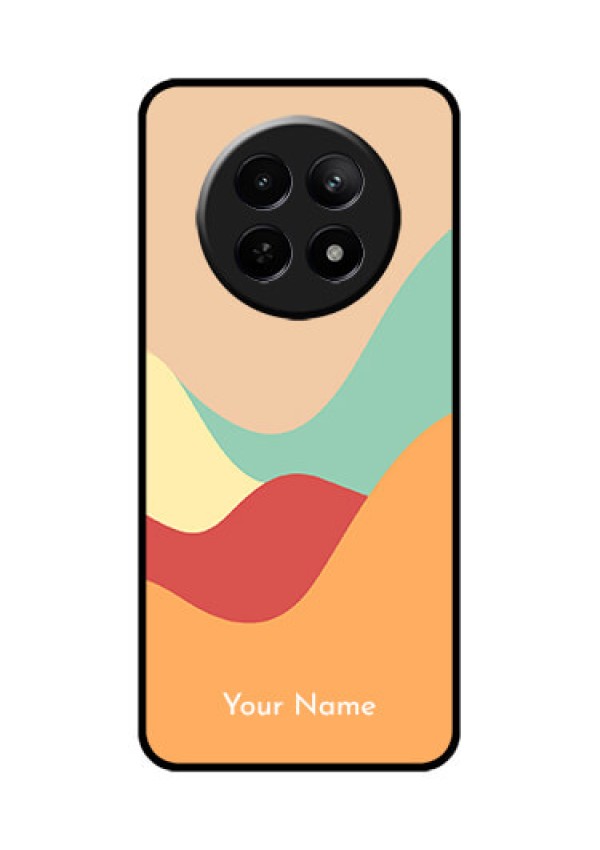 Realme Narzo N65 5G Custom Glass Phone Case - Ocean Waves Multi - Colour Design