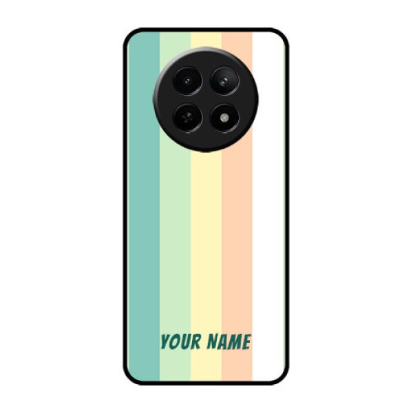 Realme Narzo N65 5G Custom Glass Phone Case - Multi - Colour Stripes Design Realme Narzo N65 5G Custom Glass Phone Case - Multi - Colour Stripes Design