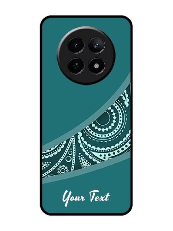 Custom Realme Narzo N65 5G Custom Glass Phone Case - Semi Visible Floral Design