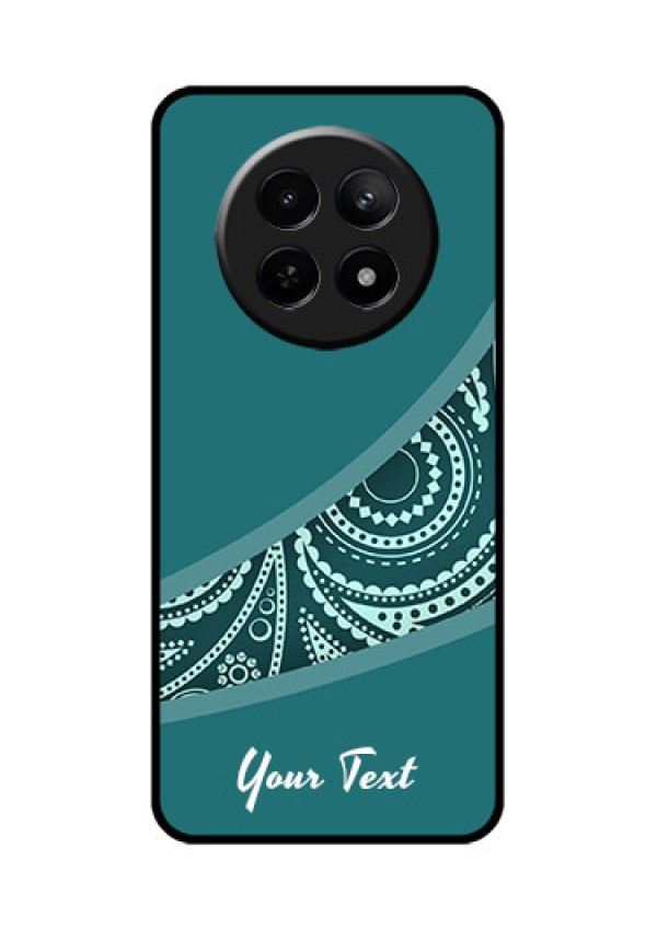 Realme Narzo N65 5G Custom Glass Phone Case - Semi Visible Floral Design