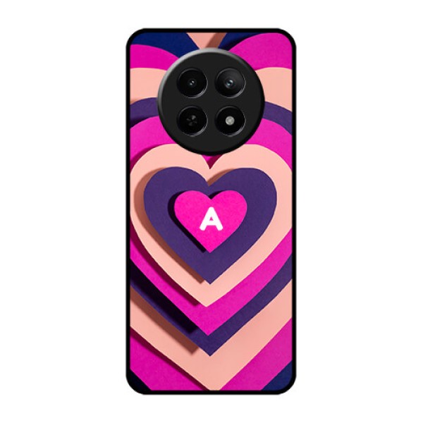 Realme Narzo N65 5G Custom Glass Phone Case - Cute Heart Pattern Design Realme Narzo N65 5G Custom Glass Phone Case - Cute Heart Pattern Design