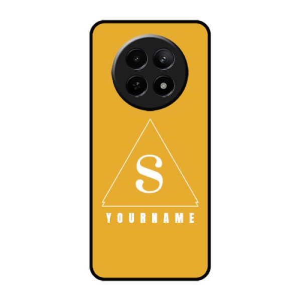 Realme Narzo N65 5G Custom Glass Phone Case - Simple Triangle Design