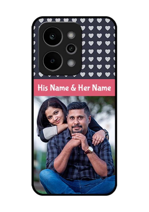 Realme Narzo Power 5G Custom Glass Phone Case - Love Symbols Design