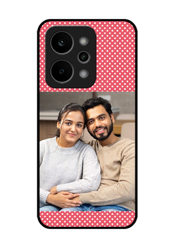 Realme Narzo Power 5G Custom Glass Phone Case - White Dotted Design