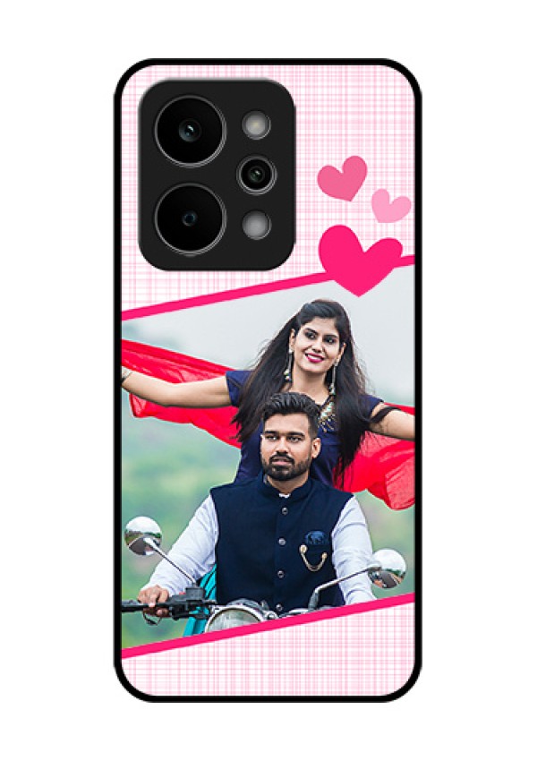 Realme Narzo Power 5G Custom Glass Phone Case - Love Shape Heart Design