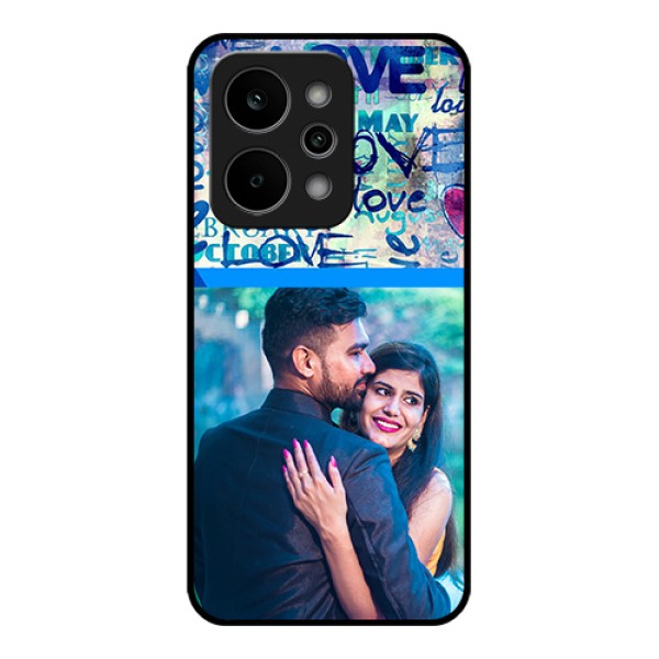 Realme Narzo Power 5G Custom Glass Phone Case - Colorful Love Design