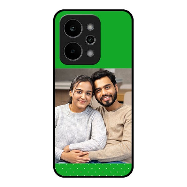 Realme Narzo Power 5G Custom Glass Phone Case - Green Pattern Design