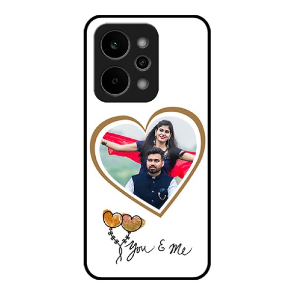 Realme Narzo Power 5G Custom Glass Phone Case - You & Me Design