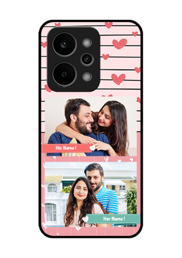 Realme Narzo Power 5G Custom Glass Phone Case - Photo With Heart Design