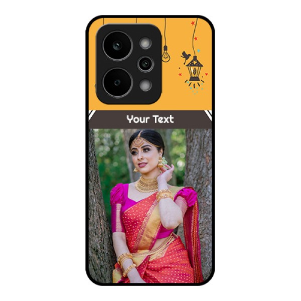 Realme Narzo Power 5G Custom Glass Phone Case - With Family Picture And Icons