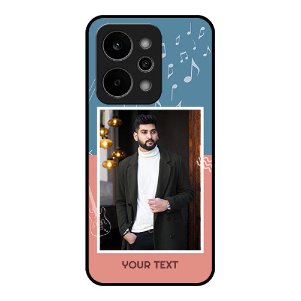 Realme Narzo Power 5G Custom Glass Phone Case - With Color Musical Note Design Realme Narzo Power 5G Custom Glass Phone Case - With Color Musical Note Design
