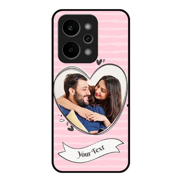 Realme Narzo Power 5G Custom Glass Phone Case - Vintage Heart Design