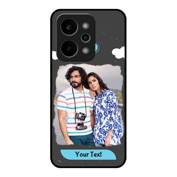 Realme Narzo Power 5G Custom Glass Phone Case - Splashes With Love Doodles Design Realme Narzo Power 5G Custom Glass Phone Case - Splashes With Love Doodles Design