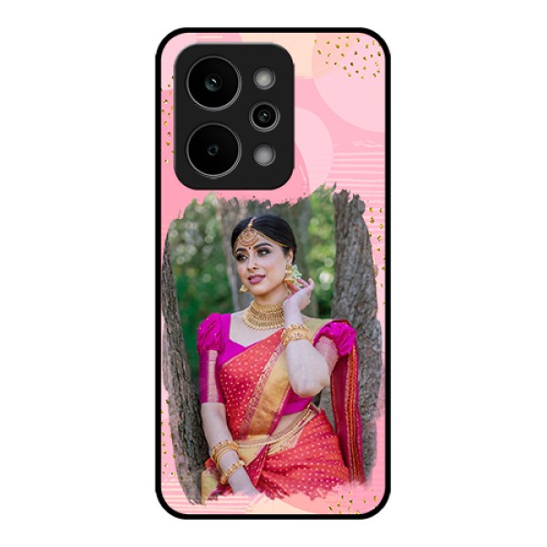 Realme Narzo Power 5G Custom Glass Phone Case - Gold Glitter Splash Design Realme Narzo Power 5G Custom Glass Phone Case - Gold Glitter Splash Design