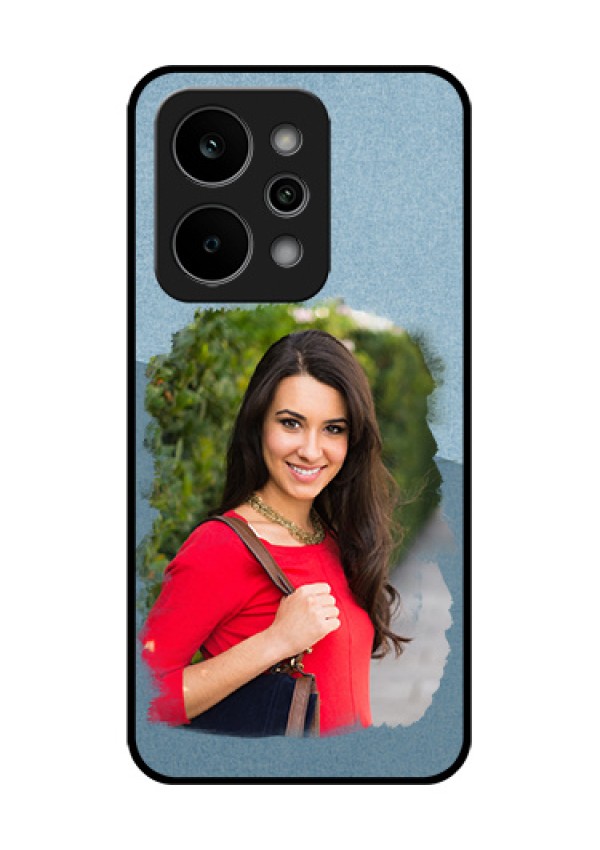 Realme Narzo Power 5G Custom Glass Phone Case - Grunge Line Art Design