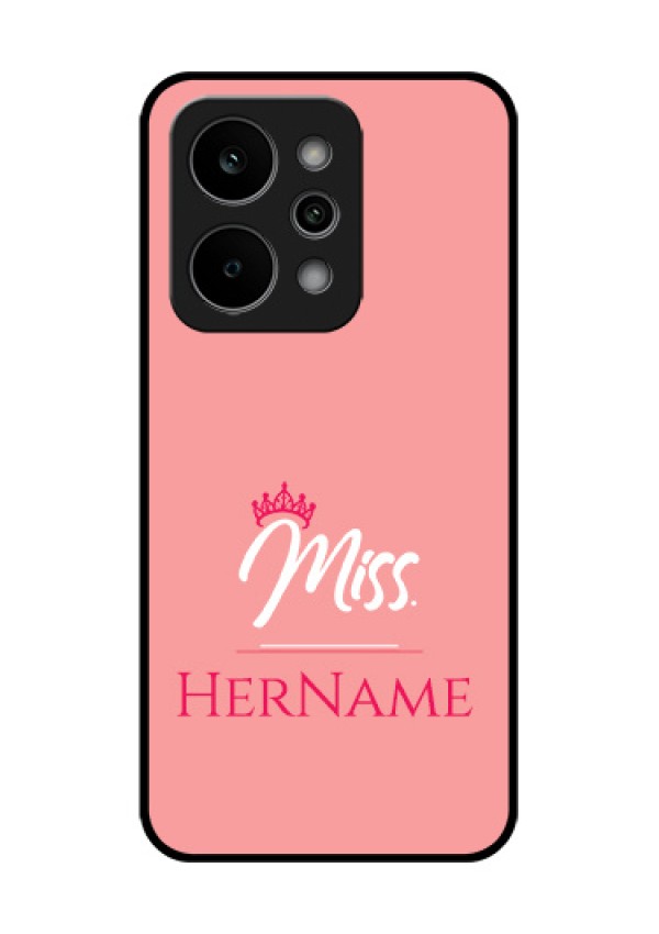Realme Narzo Power 5G Custom Glass Phone Case - Mrs With Name Design